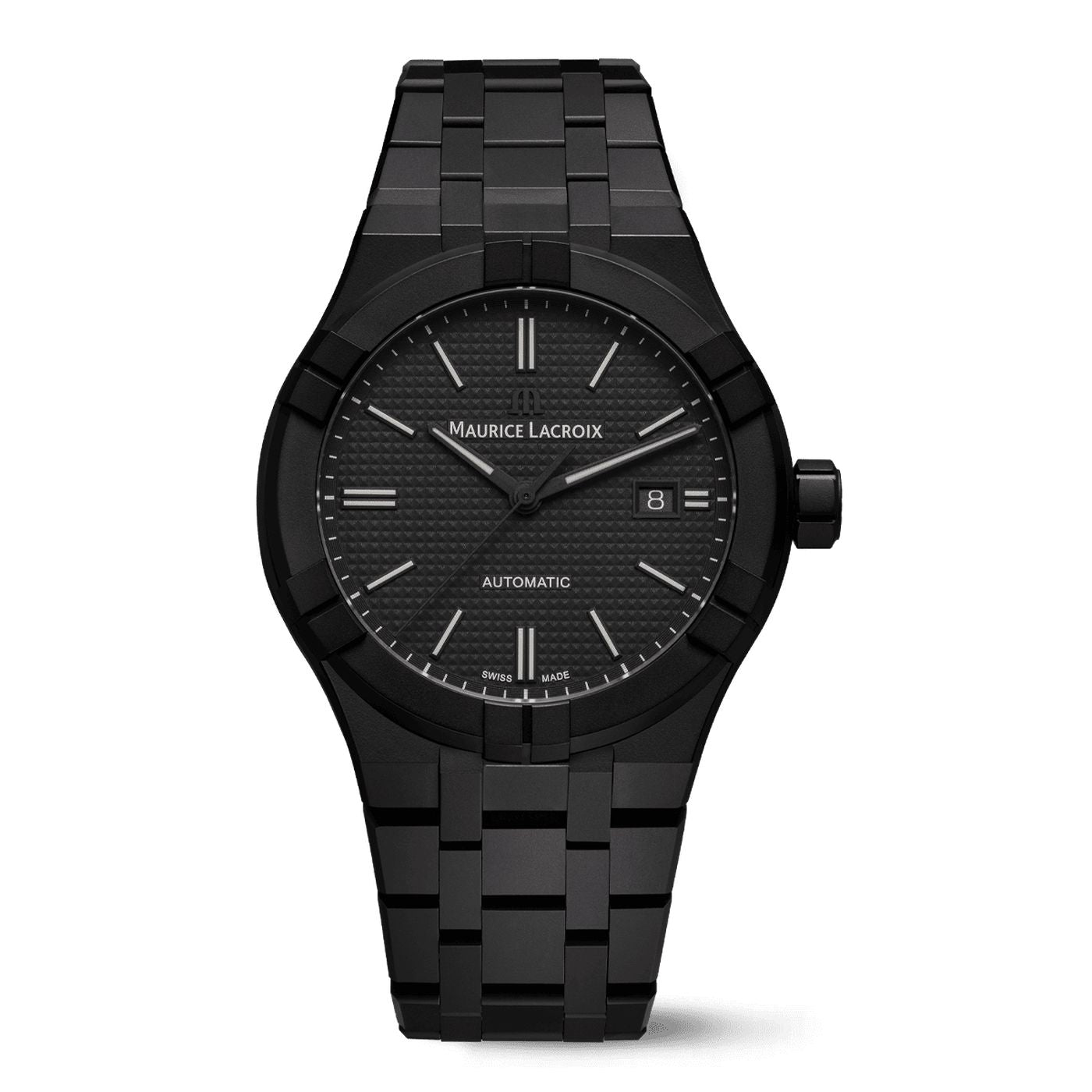 Orologio Uomo Maurice Lacroix Aikon Ceramica Nera Data Automatico AI6008-CRM22-330-2
