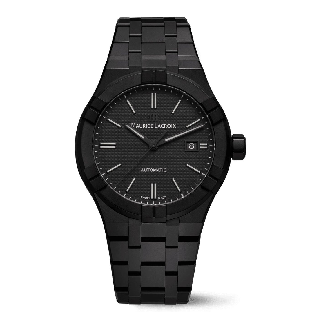 Orologio Uomo Maurice Lacroix Aikon Ceramica Nera Data Automatico AI6008-CRM22-330-2