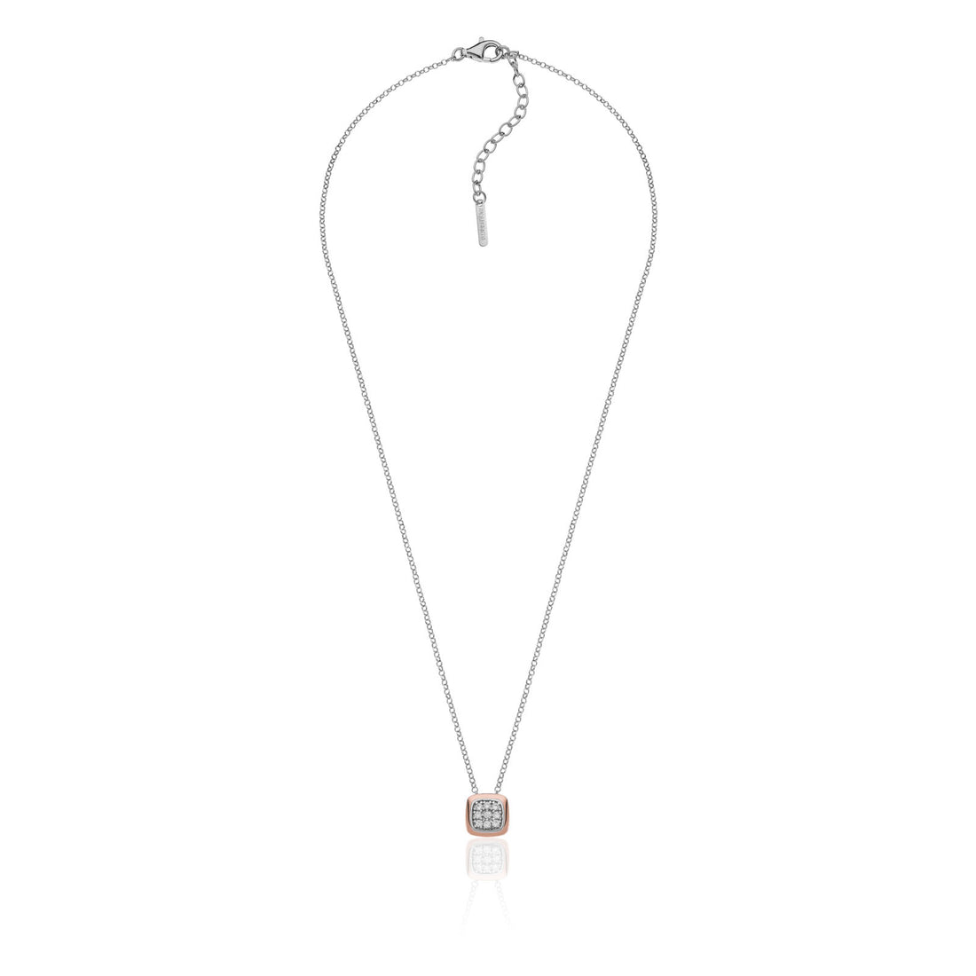Collana Donna Unoaerre Argento Bicolore Rosè 925 Zirconi Bianchi 6172