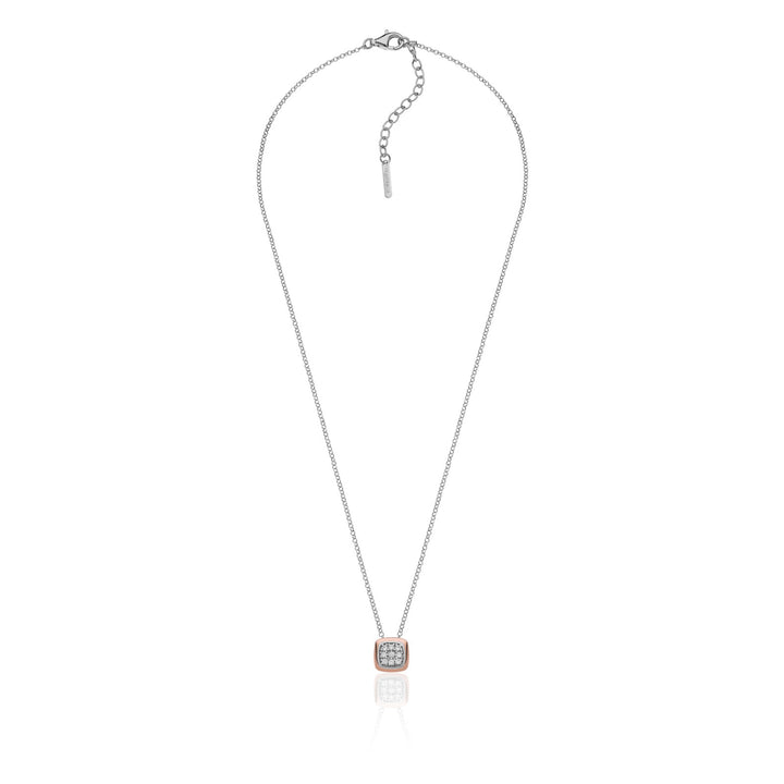 Collana Donna Unoaerre Argento Bicolore Rosè 925 Zirconi Bianchi 6172
