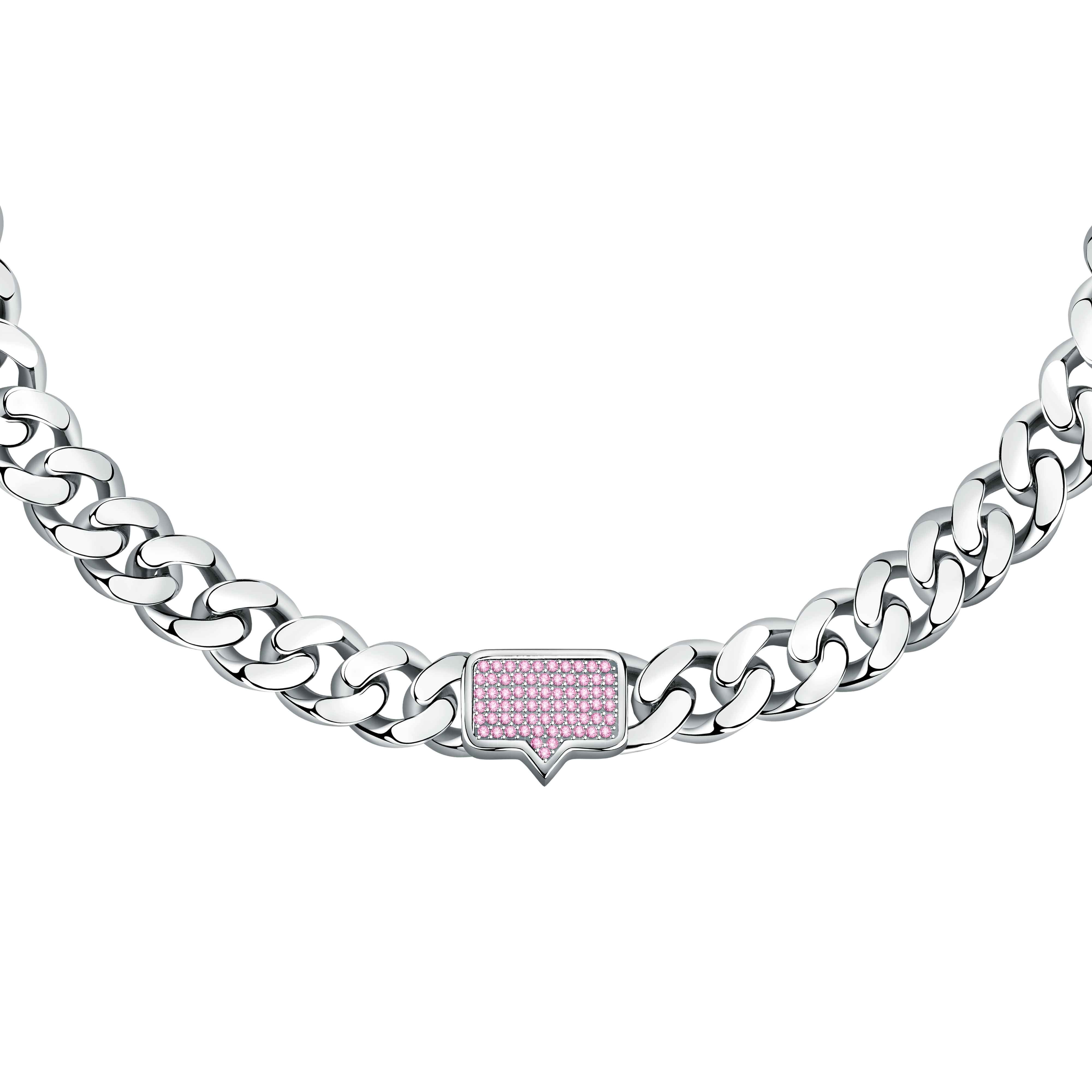 Collana Donna Chiara Ferragni Catena Groumette Quarzo Rosa