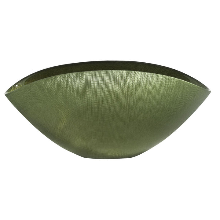 Centrotavola cristallo Onlylux coppa burano Verde acqua smeraldo OL02518