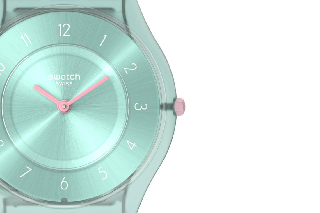 Orologio Donna Swatch Quarzo Solo Tempo Turchese Skin Pastelicious Teal SS08L100