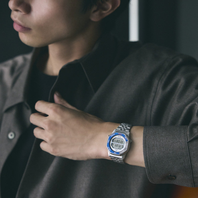 Orologio Uomo Seiko Rotocall Blu Grigio Digitale SMGG21P1