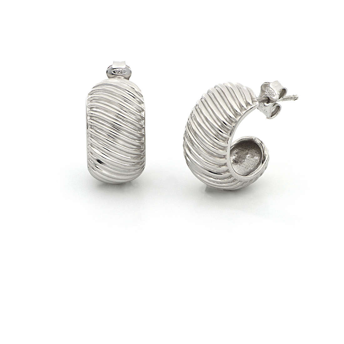 Orecchini Donna Unoaerre Vortice In Argento 925 Bianco 504546