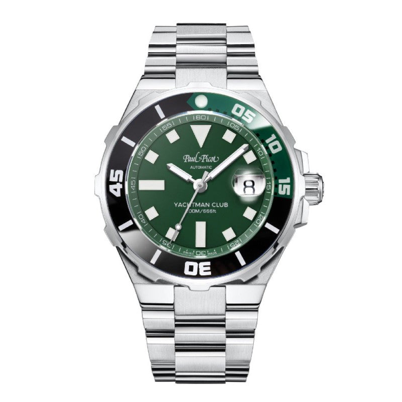 Orologio Uomo Paul Picot Automatico Yachtman Club Nero Verde 1252ZNV