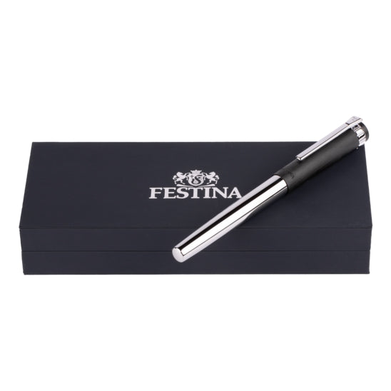 Penna Uomo Acciaio Festina Nero Biro Cappuccio FWS5109/A