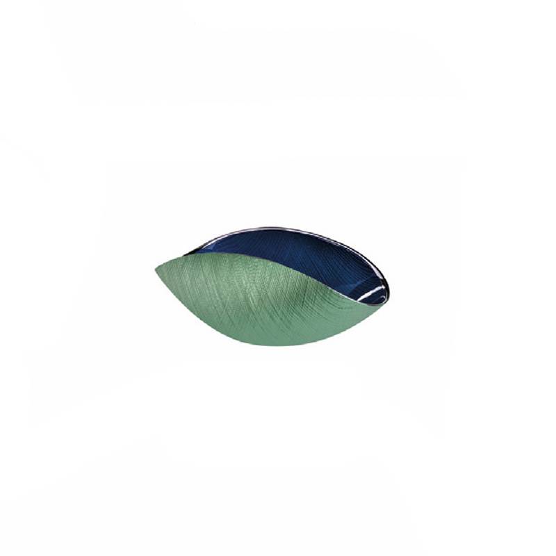 Coppetta Cristallo Onlylux New Burano Verde Blu 20x12 cm OL03414