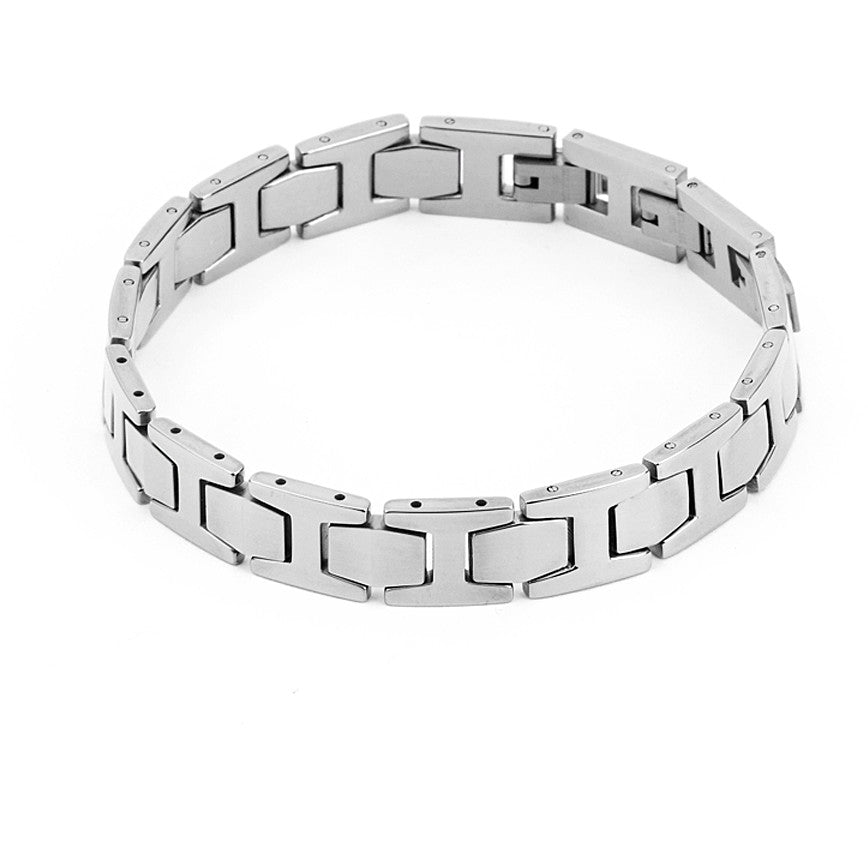 Bracciale Uomo 4US Cesare Paciotti acciaio semirigido bianco  4UBR4346