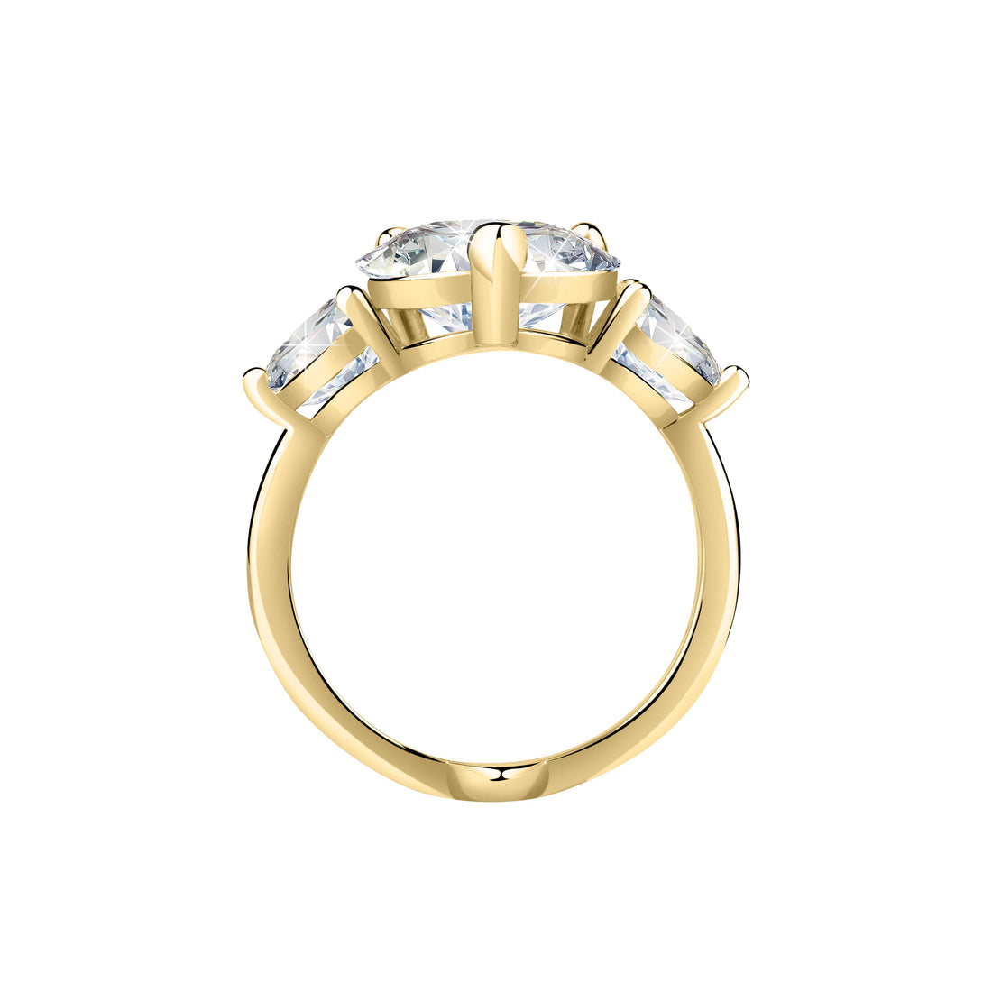 Anello Donna Chiara Ferragni con Zirconi Bianchi  a forma di cuore