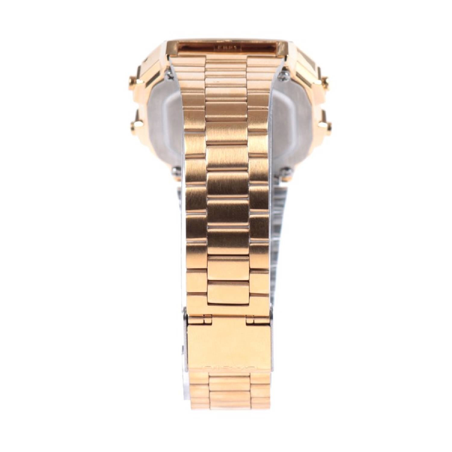 Orologio Uomo Acciaio Casio Vintage Digitale Quarz Dorato A178WGA-1ADF Dual Time