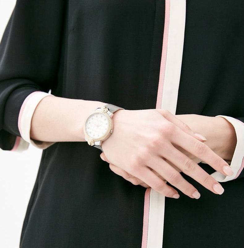 Orologio Donna Versus By Versace Quarzo Solo Tempo Acciaio Bicolore Leone VSPLK1520