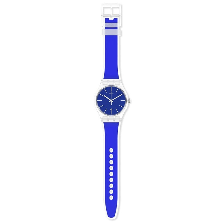 Orologio Uomo  Gomma Resina Swatch Quarzo Solo Tempo BLUE TRIP SO29K400