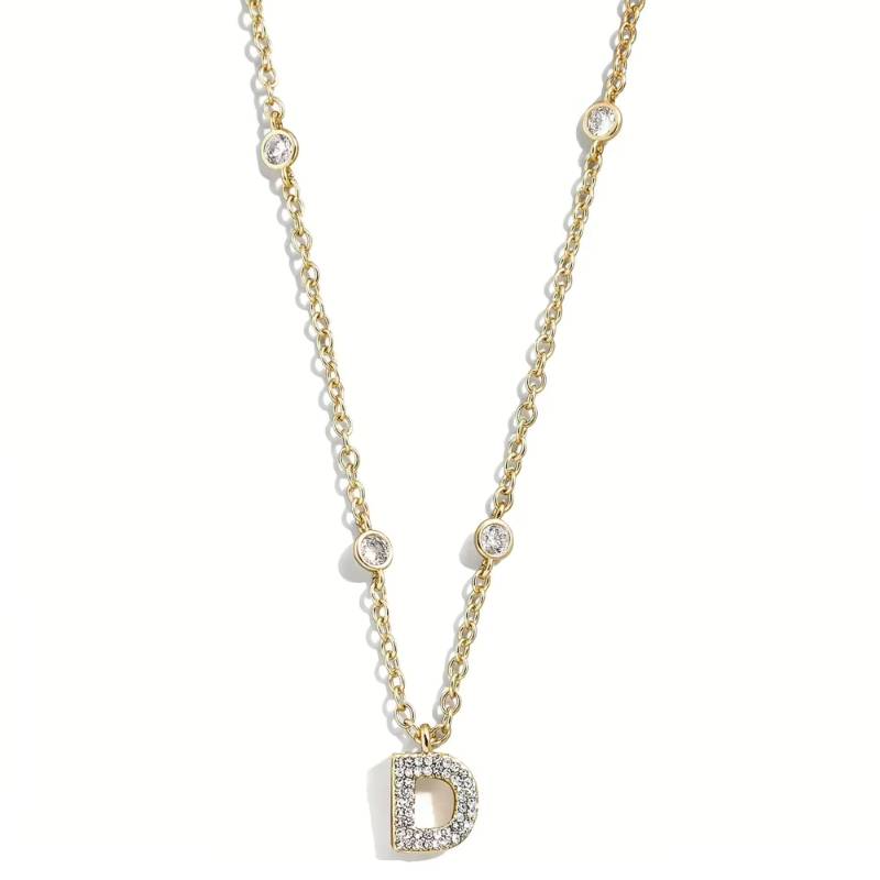 Collana Donna Liu Jo Acciaio Dorato iniziale D Catena Rollò LJ2662