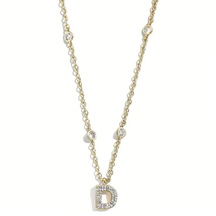 Collana Donna Liu Jo Acciaio Dorato iniziale D Catena Rollò LJ2662