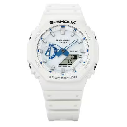 Orologio Uomo Casio G-SHOCK Bianco Blu GA-2100HDS-7AER