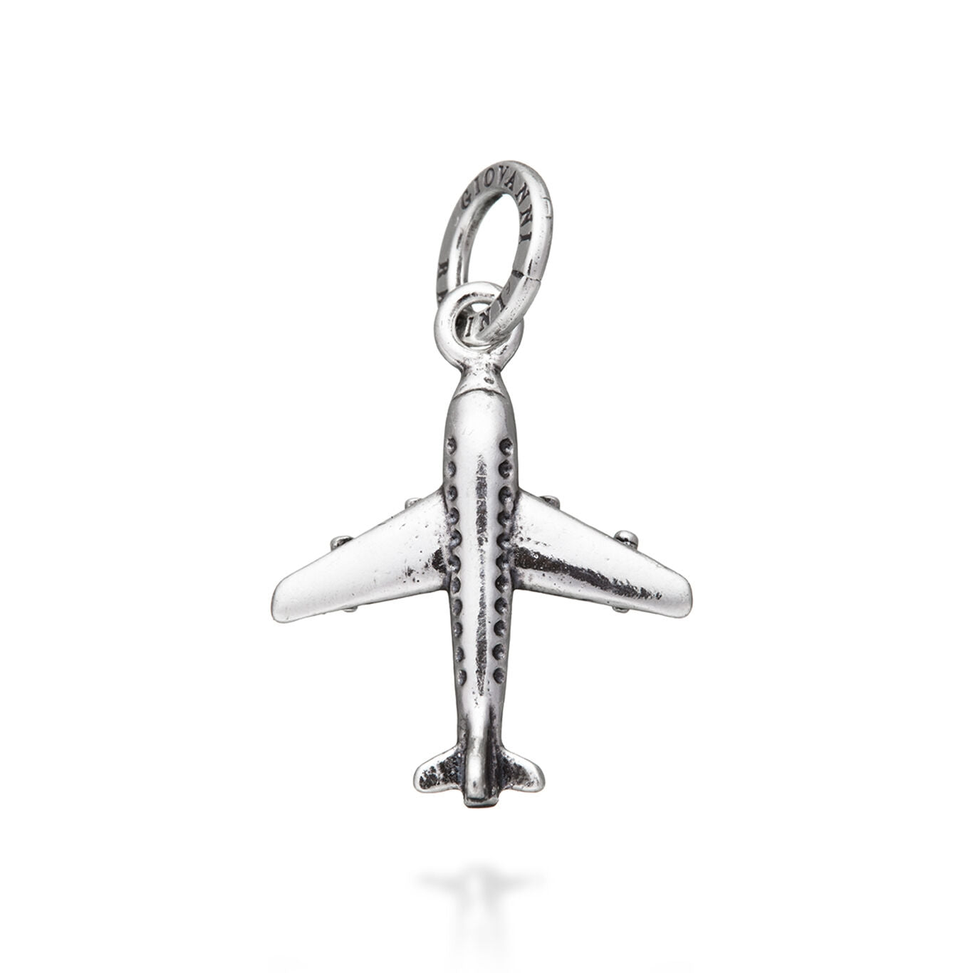 Charm Unisex Giovanni Raspini Argento 925 Aereo Realizzato A Mano 09503