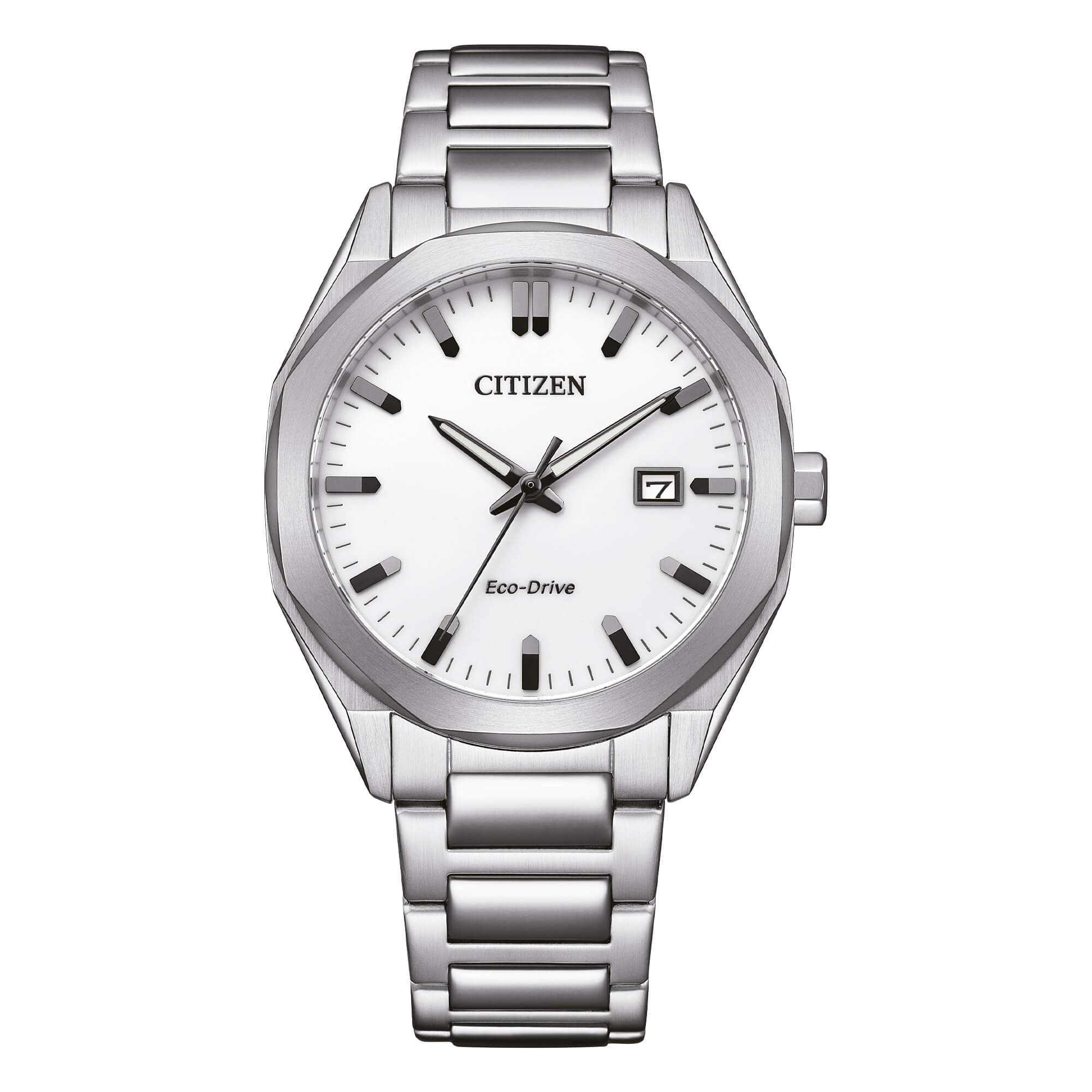 Orologio Uomo Citizen Eco-Drive Acciaio Bianco Lucido BM7620-83A