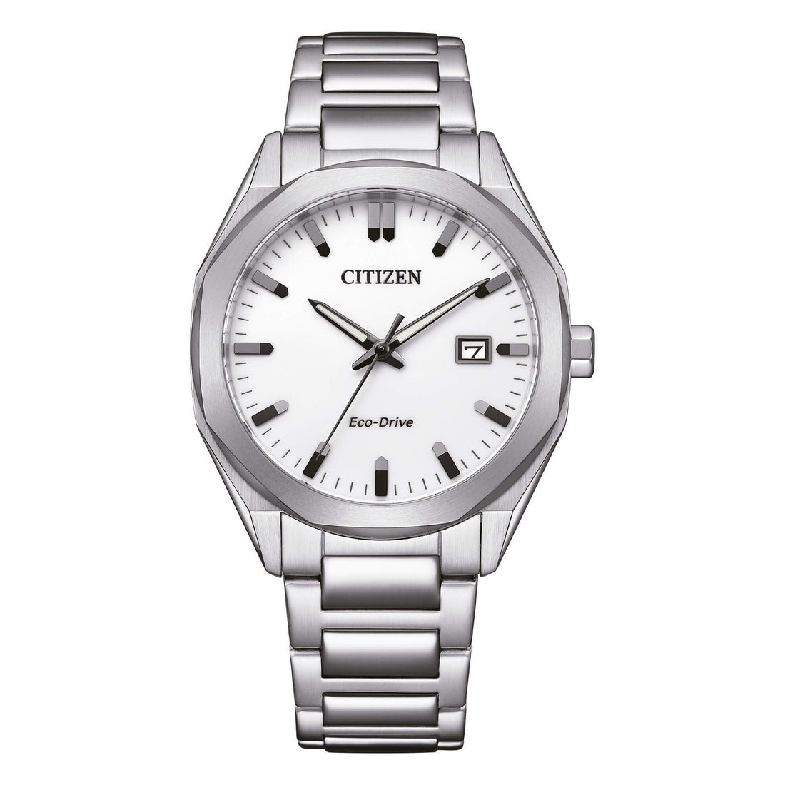 Orologio Uomo Citizen Eco-Drive Acciaio Bianco Lucido BM7620-83A
