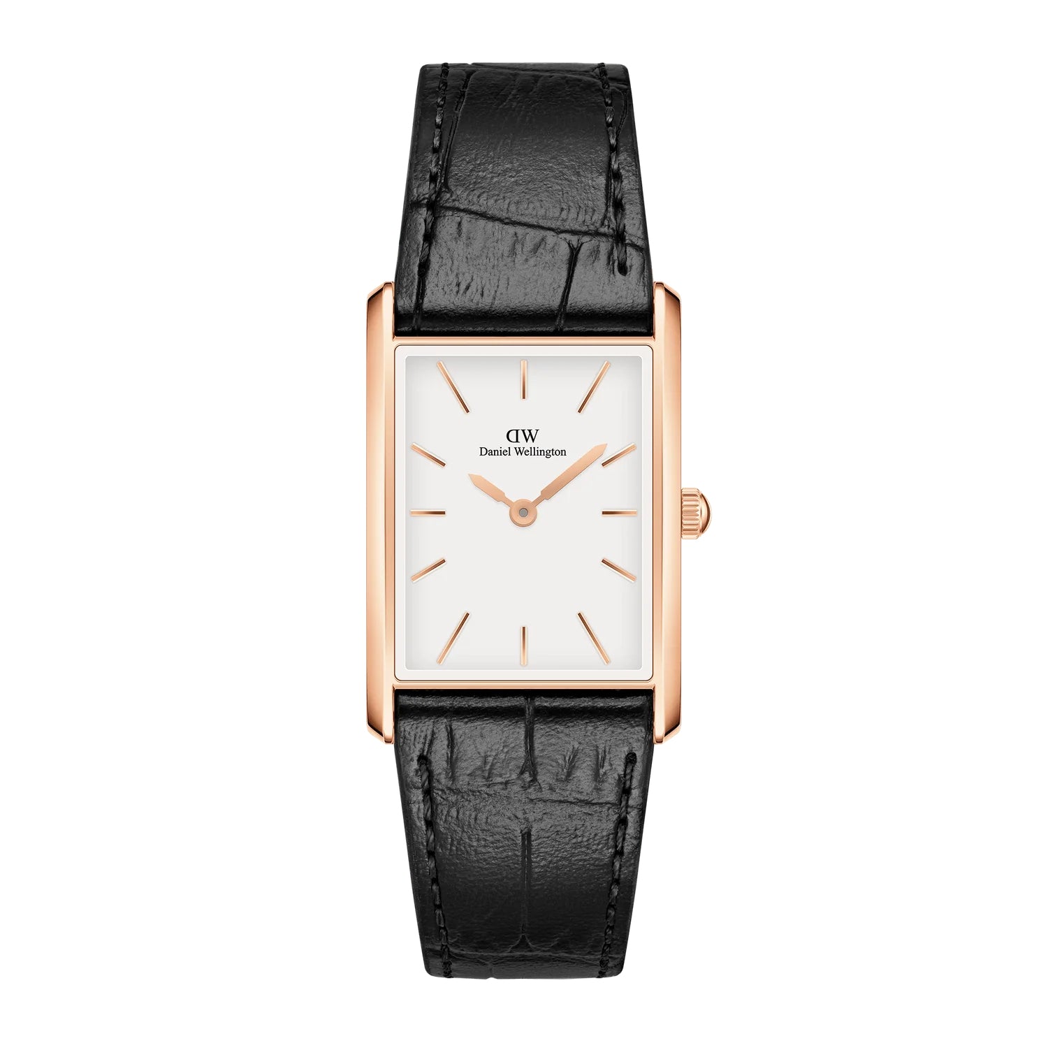 Orologio Unisex Daniel Wellington Acciaio Rosè Bound Pelle Nero 35x24 mm DW00100698