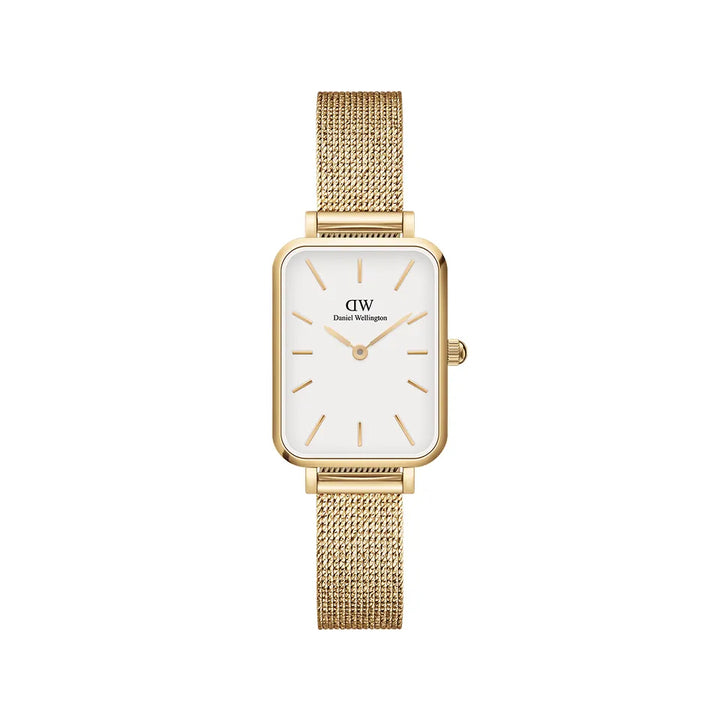 Orologio Donna Daniel Wellington Acciaio Dorato Quadro 20 x 26 mm Bianco DW00100556