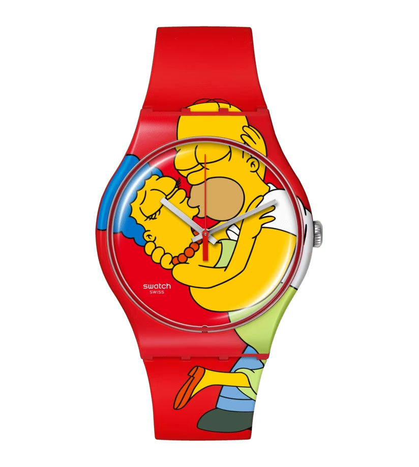 Orologio Unisex Swatch Sweet Embrace San Valentino Quarzo Rosso SO29Z120