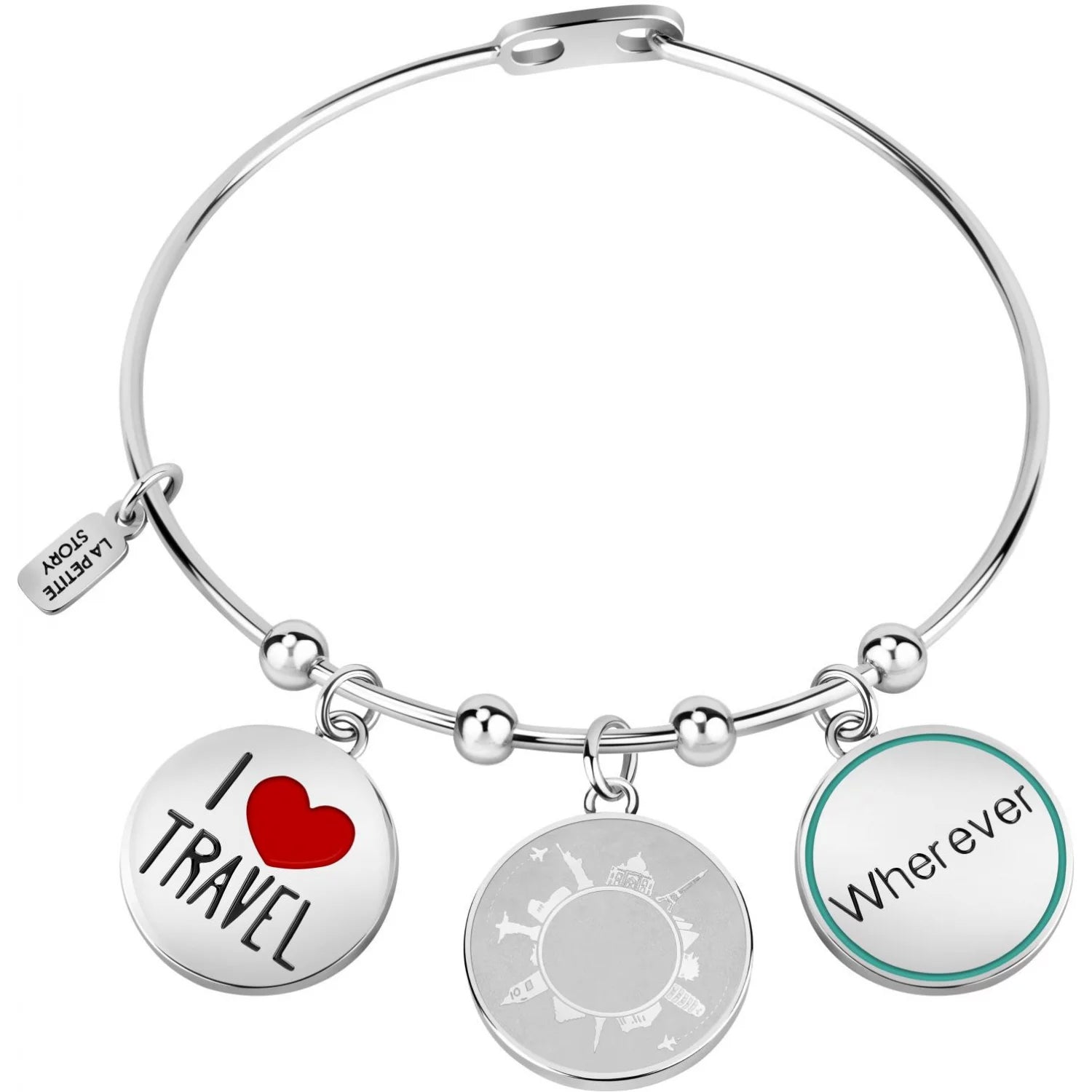 Bracciale Donna La Petite Story Acciaio Con Charm Travel LPS05ATA06
