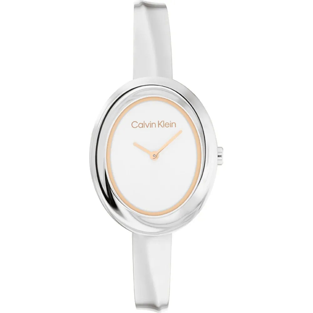 Orologio Donna Acciaio Calvin Klein Quarzo Solo Tempo  Lucido 25100055