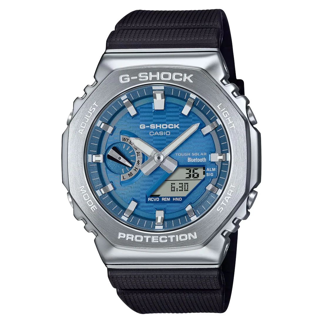 Orologio Uomo Casio G-SHOCK Acciaio Blu Nero GBM-2100A-2BER