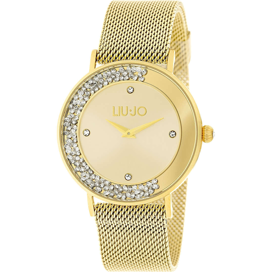 Orologio Donna Acciaio Liu Jo Luxury Dancing oro con Zirconi Solo Tempo Quarzo