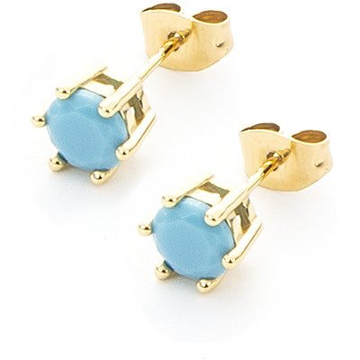 Orecchini Donna 4US Cesare Paciotti Argento 925 dorato Zircone Turchese 4UOR4917W