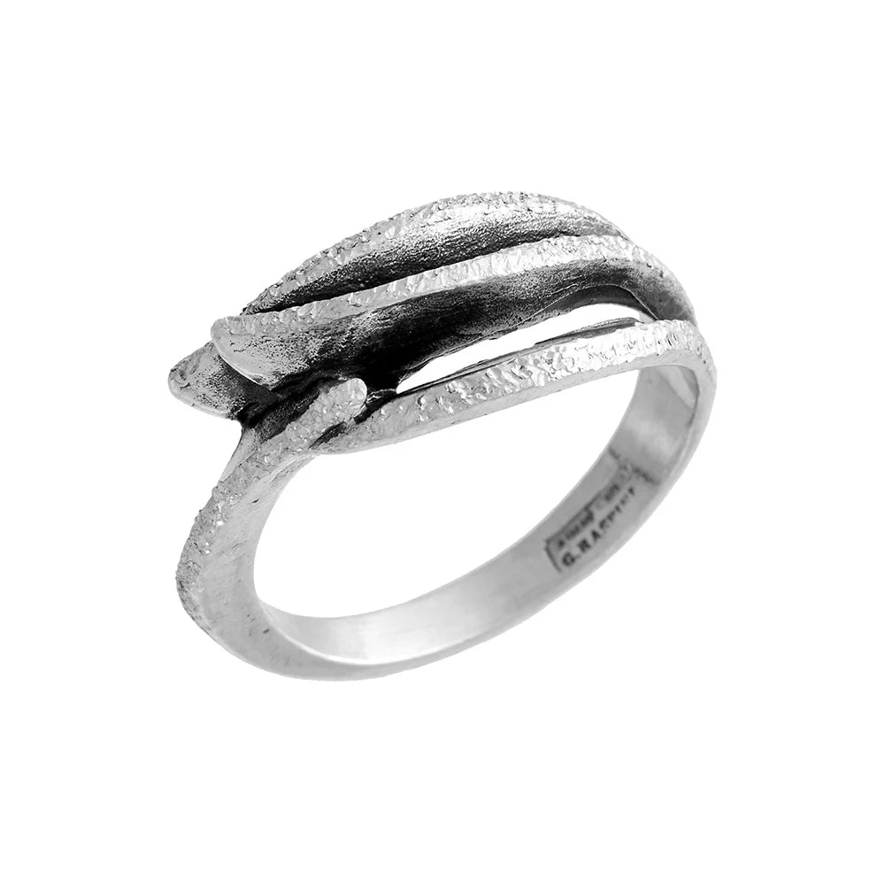 Anello Donna Giovanni Raspini Argento 925 Foglie Diamantate 11790/14