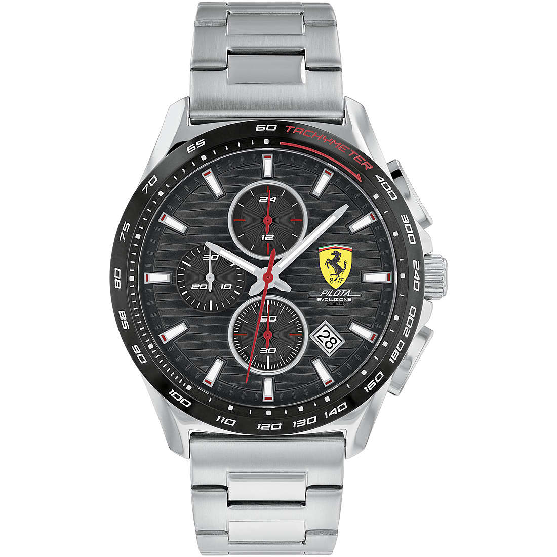 Orologio Uomo Quarzo Ferrari Cronografo Pilota Evo Maglia Milano FER0830881