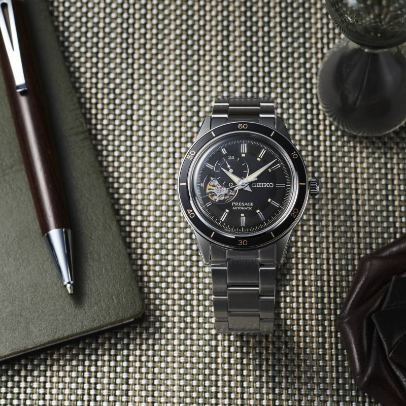 Orologio Uomo Seiko Acciaio Automatico Presage Style 60'S Scheletrato SSA425J1