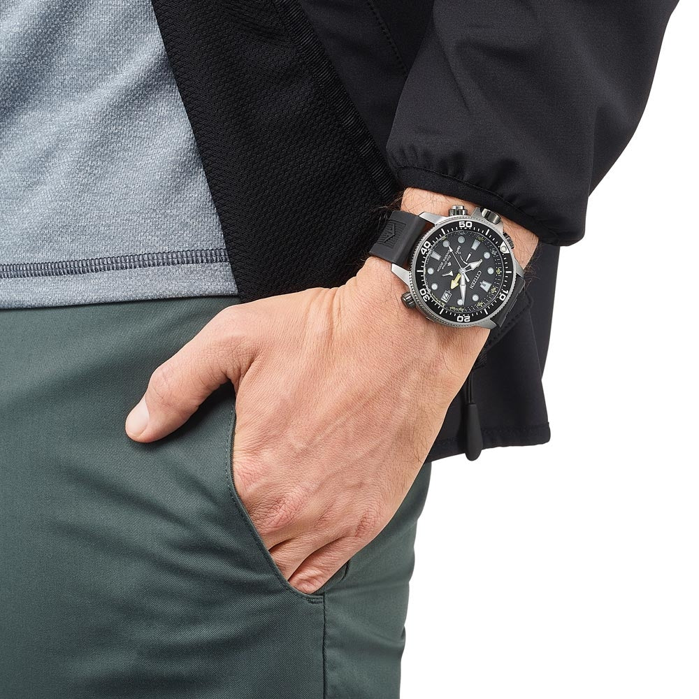 Orologio Citizen Uomo Eco drive Promaster Acciaio Gomma 200 ATM BN2036-14E