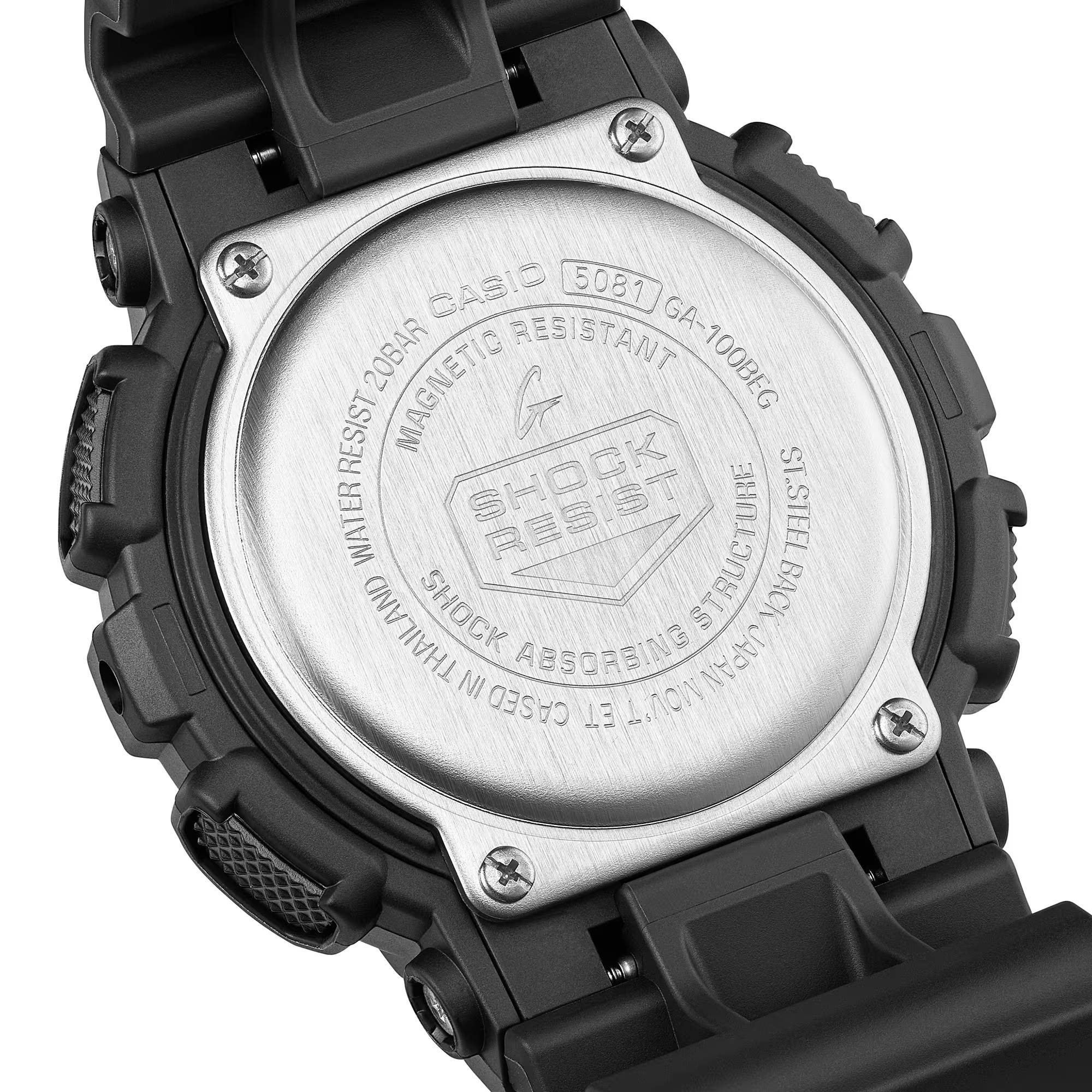 Orologio Uomo Casio G-SHOCK Nero Verde GA-100BEG-1AER