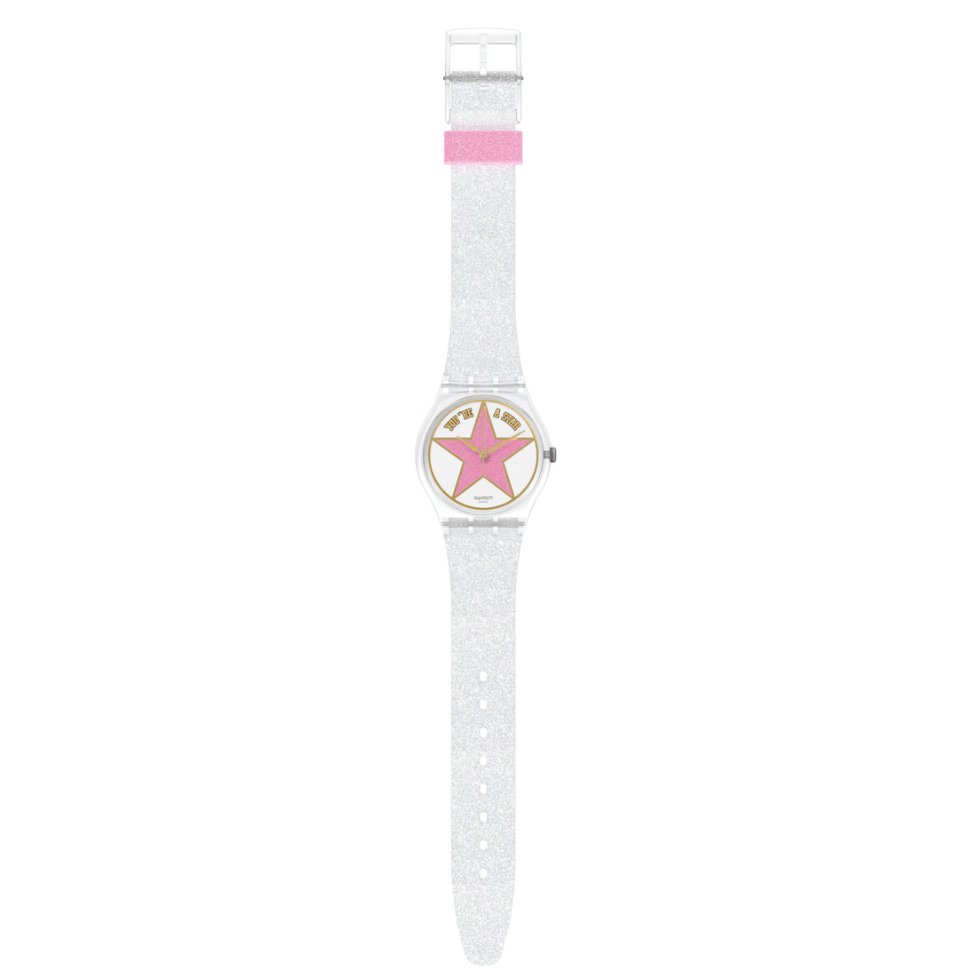 Orologio Donna Swatch Quarzo Rosa You Are Star Festa Rella Mamma SO28Z108