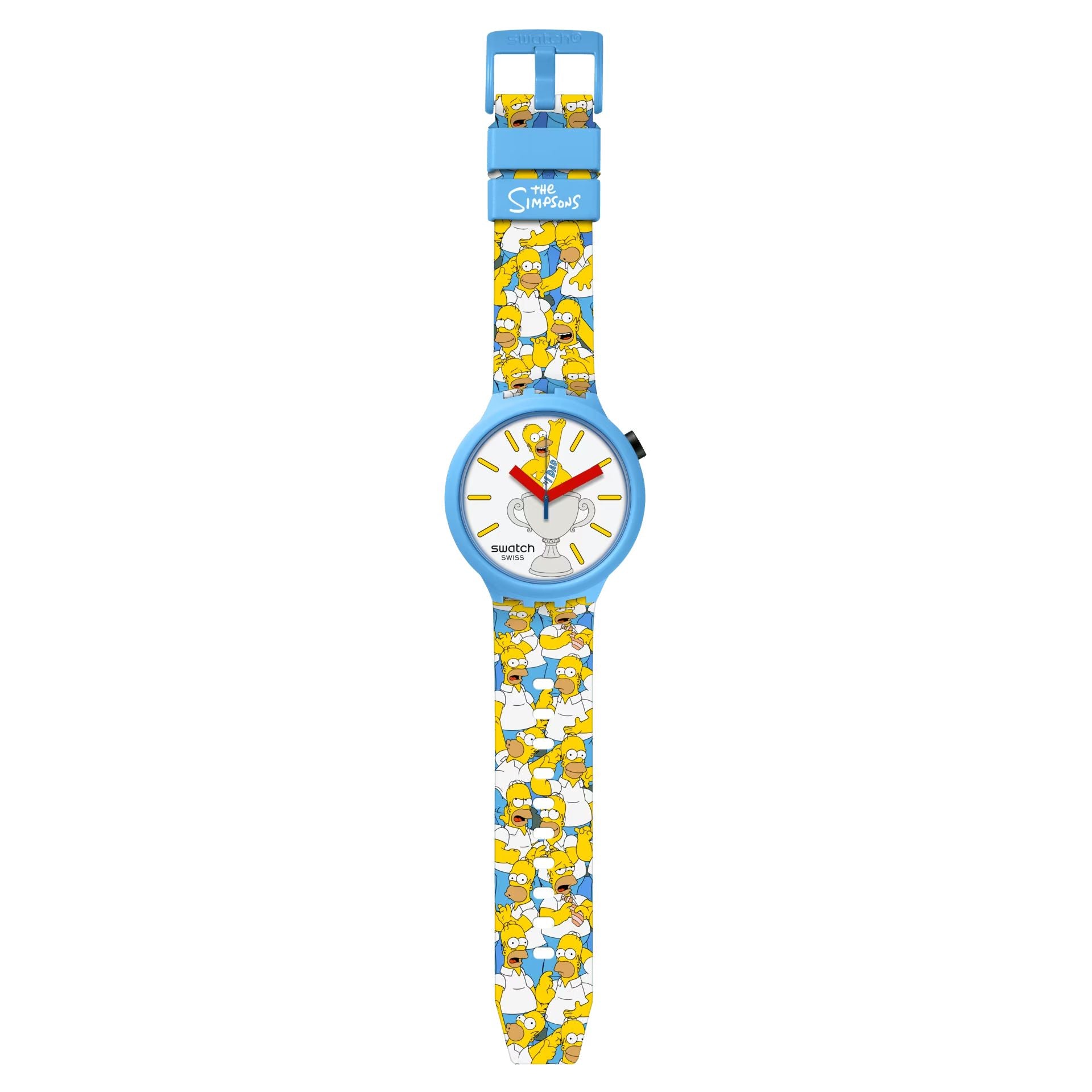 Orologio Unisex Swatch Best Dad Ever Homer Big Bold Simpson Collection SB05Z100