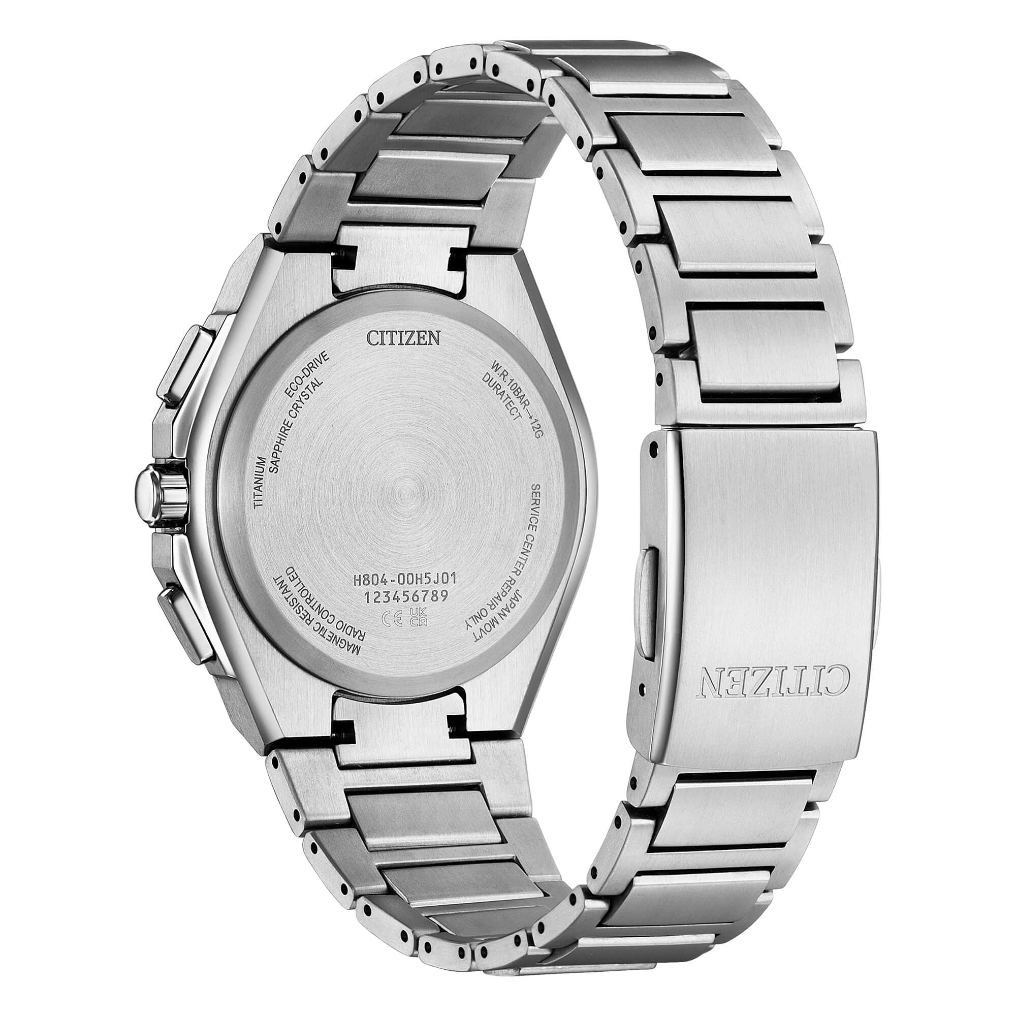 Orologio Uomo Citizen Titanio Radiocontrollato Eco Drive Nero AT8390-55E