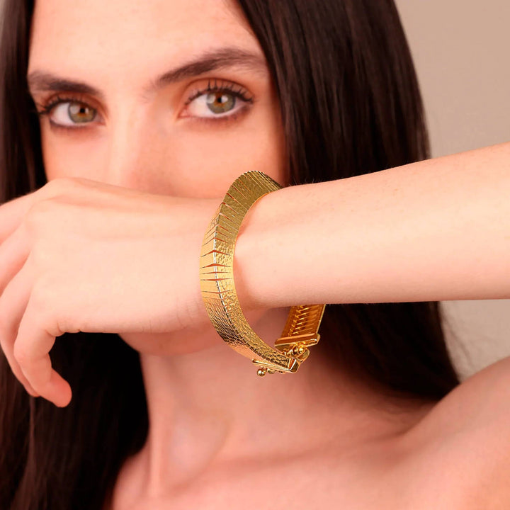 Bracciale Donna Etrusca Cleopatra Lega Oro Giallo 18 KT WSET00925.YG-197