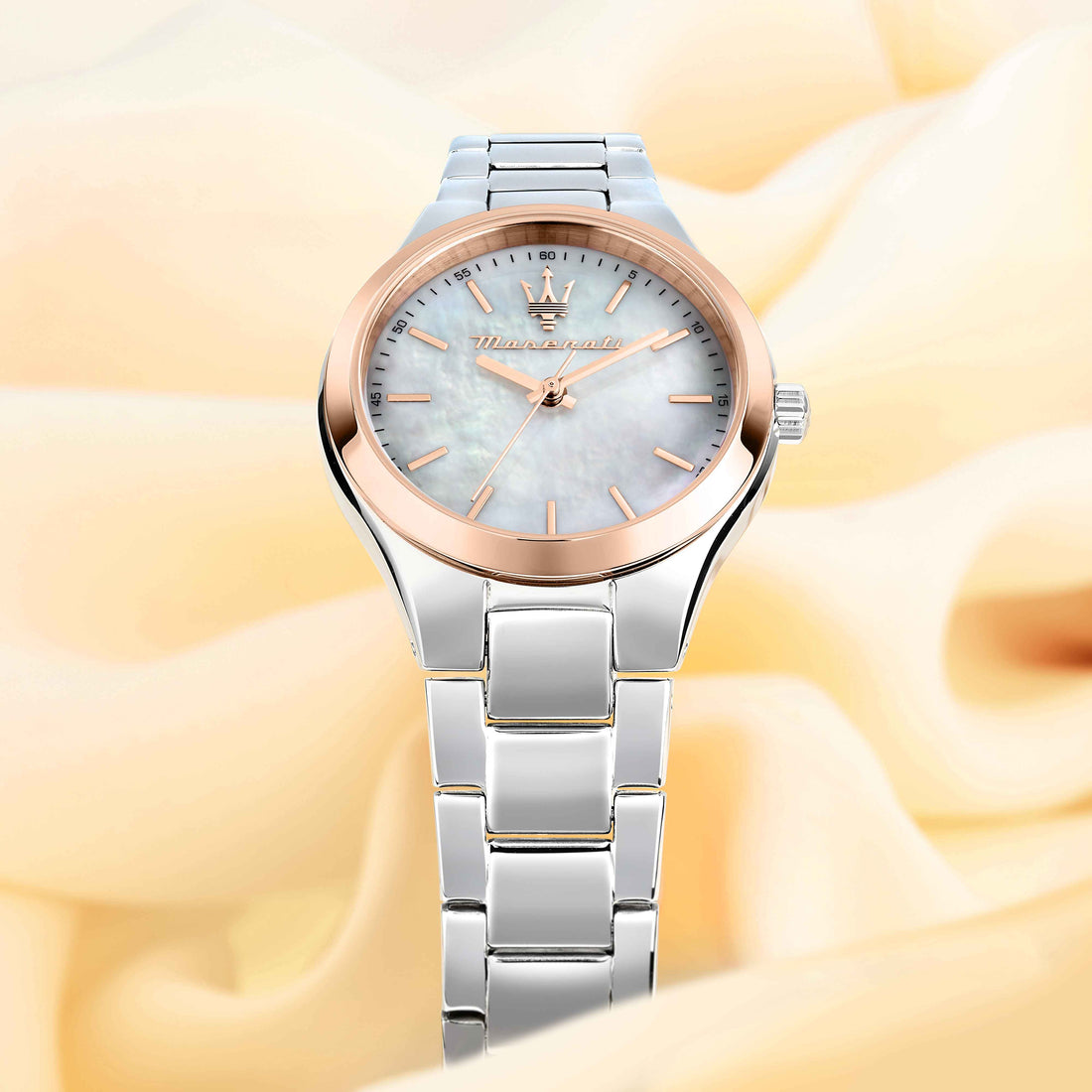 Orologio Donna Maserati Acciaio Bicolore Madre Perla Quarzo Solo Tempo R8853151503