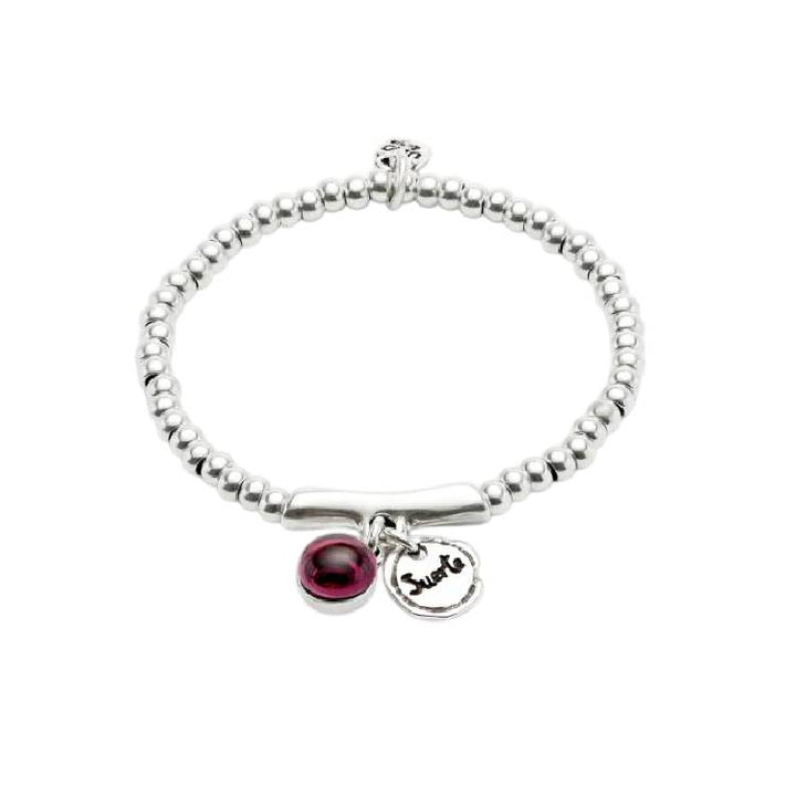 Bracciale Donna Uno De 50 Sfere Placcato Argento Cristallo Murano Suerte PUL2536MORMTL0M