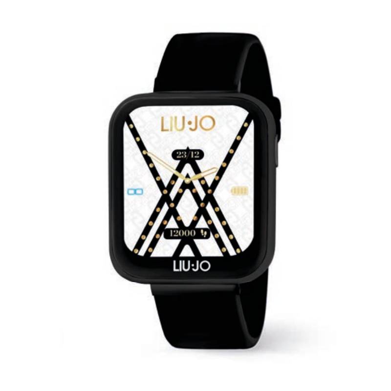 Orologio Unisex Liu Jo Smartwatch Voice Acciaio Nero Gomma Nera SWLJ107