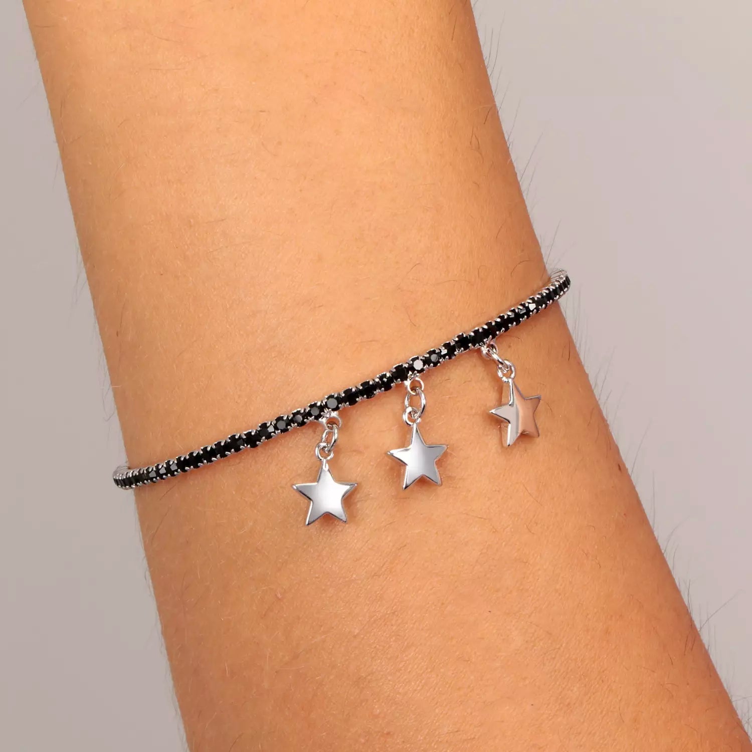 Bracciale Donna La Petite Story Ottone Charm Stelle Zirconi Neri Lux Bangles LPS05APZ17