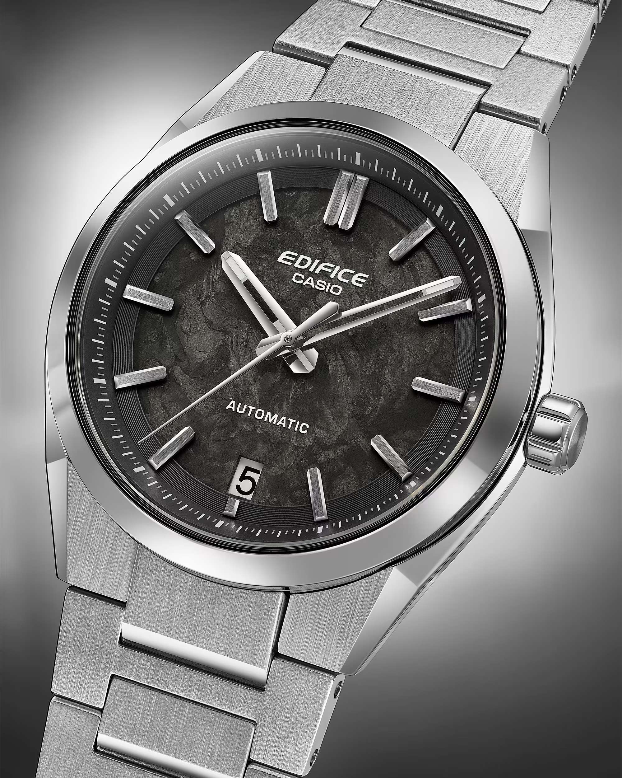 Orologio Uomo Casio Edifice Acciaio Nero Automatico EFK-100CD-1AER
