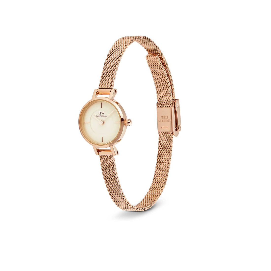 Orologio Donna Daniel Wellington Acciaio Champagne Petit Mini Melrose DW00100741