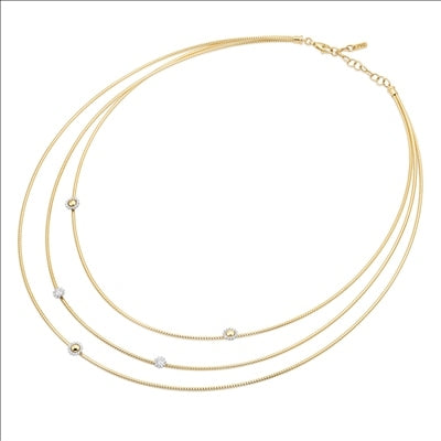 Collana Donna Ponte Vecchio Gioielli Oro Bicolore 18 KT Diamante CG2023AUBRY