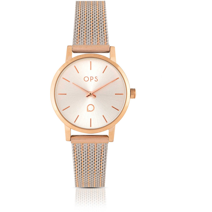 Orologio Donna Ops Acciaio Bicolore Quarzo Solo Tempo OPSPW-878-3450