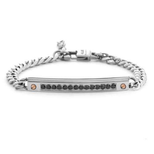 Bracciale Uomo 4US Cesare Paciotti Acciaio Targhetta 4UBR7852