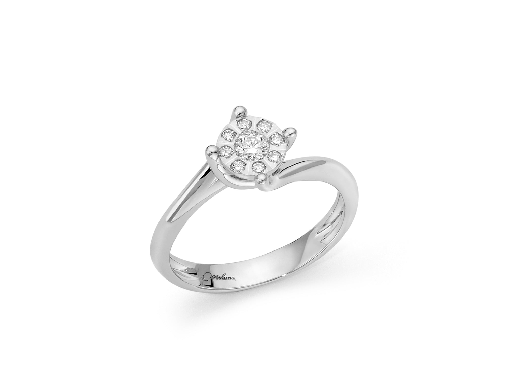 Anello Donna Miluna oro bianco 750  con diamanti LID3283